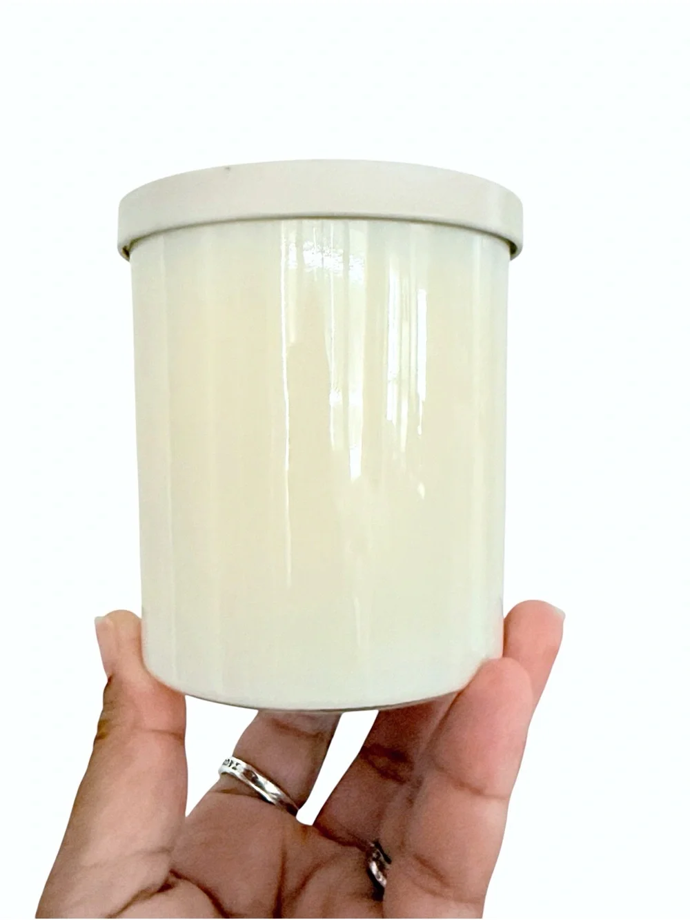 Leoben Company Ancient Olive Scented Candle - Cream White Jar